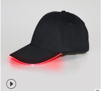 China USB Charging App Control Led Message Hat , Glow In The Dark Hats 6 Panel for sale