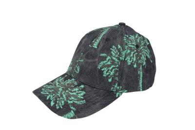 Chine Casquette de baseball de denim de panneaux du plaid 6 avec le bord maximal incurvé par impression d'écran à vendre