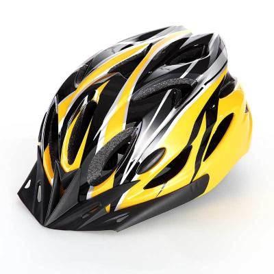 China Cube Cmpt Cycling Safety Helmmets In - Mold Black And Yellow Color for sale