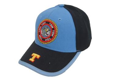 China Character Style Black Denim Baseball Cap With Embroidery Pattern for sale