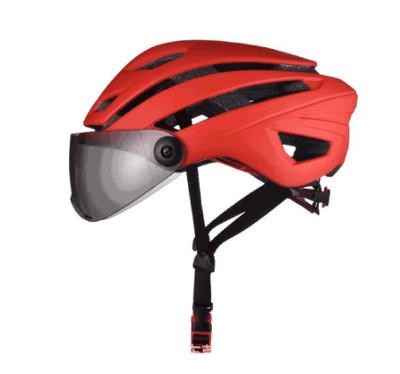 China OEM ODM Lightweight Red Bicycle Helmet With 16 Air Cooling Vents for sale