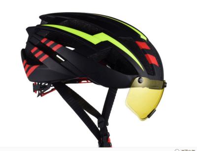 China 25 Air Cooling Vents Road Bicycle Helmet With Glasses Soft And Washable Lining for sale