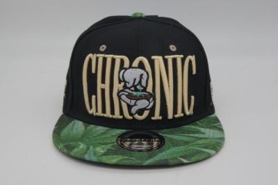 China Casquillo plano del Snapback del borde de BSCI, el bordado negro 3d de los hombres 6 casquillos de encargo del Snapback del panel en venta