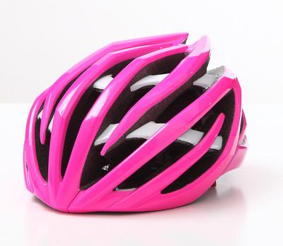 China Pink Color Road Cycling Helmets With 24 Air Cooling Vents CE CPSC for sale