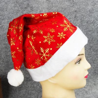 China Winter Xmas Adult Kids Santa Hats Long Plush For Christmas Day  ISO9001 for sale