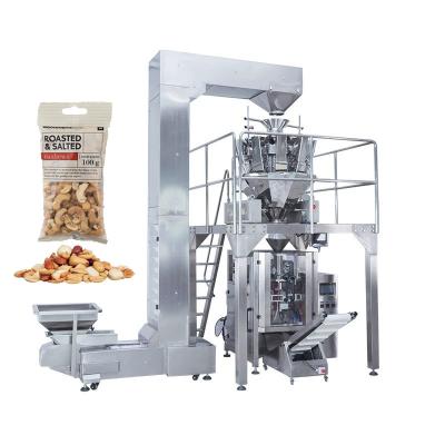 China Food Fully automatic weighing and packaging machine dry food packing machine for nuts dried fruit grain packing machine for sale