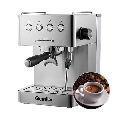 China Cafe Coffee Machine Electrical Italian Espresso Cappuccino Latte Coffee Machine Espresso Coffee Making Machine For Business for sale