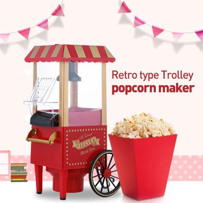 China Snack food factory Commercial Popcorn Machine with Cart Popcorn Maker for sale