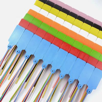 China Wholesale Custom Colored Permanent Plastic Laser Print Identification Cable Ties With Tags for sale