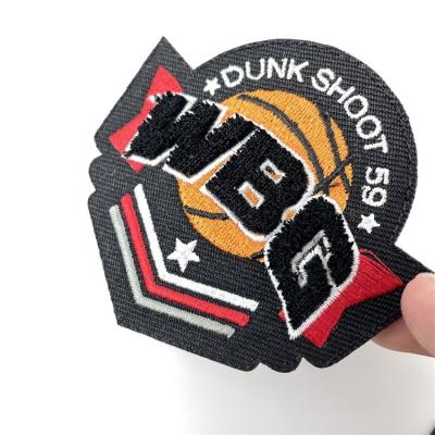 China Sustainable Custom Logo Chenille Patches Custom Embroidery Apparel Embroidery Patches Iron On for sale