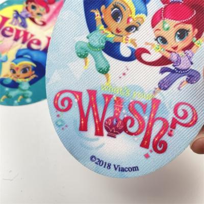 China Viable Sew On Custom Full Color Logo Digital Dye Sublimation Printing Patches For Apparel for sale