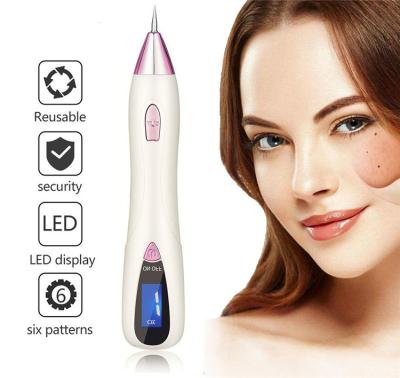 China Portable Adjustable Rechargeable Warts Dot Dark Spot Mole Remover Dye Removal Skin Tag Removal Pen With LCD Display 6 for sale