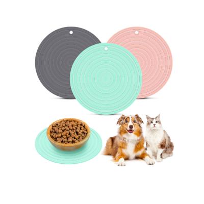 China Manufacturer Stocked Dog Bowl Mat Feeding Mats and Water & Water Supplies Cat Car Tray Pet Food for sale