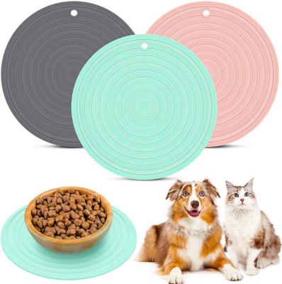 China Stocked Promotional Price Cat Bowl Feeding And Water Supplies Pet Mats For Food And Water for sale