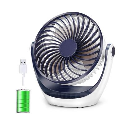 China Desktop Fan Outdoor USB Home Office Small Table Fan With Strong Airflow Portable Fan Speed ​​Adjustable Head for sale