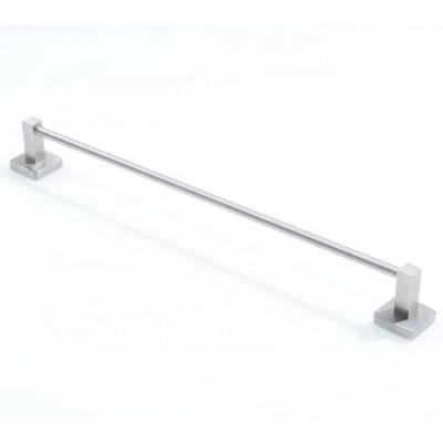 China Heater 24 Inch Bathroom SUS 304 Stainless Steel Single Towel Bar Brushed Nickel for sale