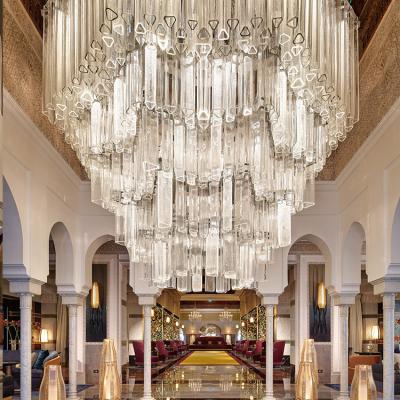 China Modern Luxury Design Residential Decoration Banquet Hall Hotel Lobby Villa LED Modern Chandelier Light for sale