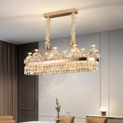 China Modern Modern Style Indoor Decoration Hotel Living Room Restaurant Gold Luxury Led Crystal Chandelier Light for sale