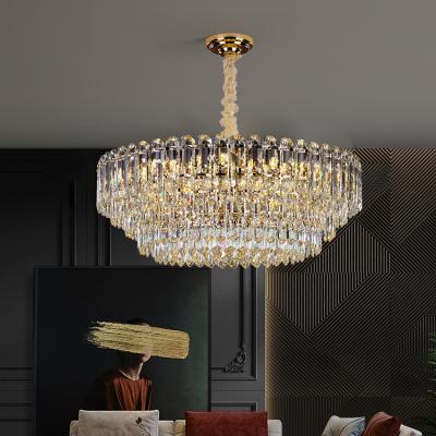 China Modern Luxury Style Residential Decoration Restaurant Villa Hotel Led Crystal Pendant Lamp for sale