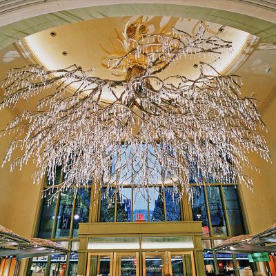 China Modern New Design Residential Decoration Project Lighting Hotel Lobby Custom LED Chandelier Lamp for sale