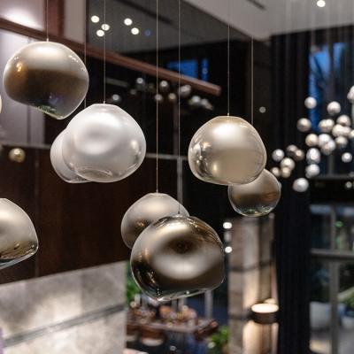 China Modern New Style Indoor Decoration Hanging Light Hotel Lobby Villa Mall Custom LED Pendant Lamp for sale