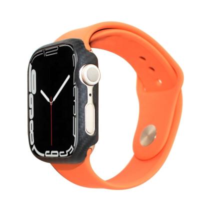 China Factory Price Shockproof Supply Sigmat 100% Aramid Fiber OEM ODM Luxury Pure Colored Protective Case For Apple Watch for sale