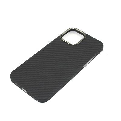 China Factory Price Wholesale Shockproof 100% Pure Aramid Fiber Protective Mobile Phone Cases For iPhone11/12/13/14 for sale