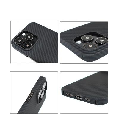 China 100% Pure Handmade Luxury High Quality Shockproof Mobile Phone Aramid QC Pass and Accessories Carbon Fiber For iPhone 13 Pro Max Mini Pro for sale