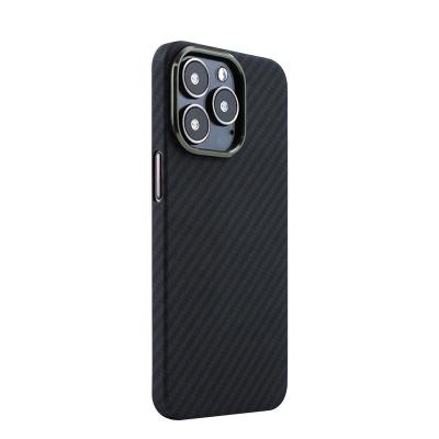 China Shockproof For iPhone 13 MINI PRO MAX Carbon Fiber Aramid Phone Cases Multifunctional Anti-fall Case 100% Pure Ultrathin for sale