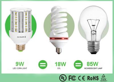 China luz de aluminio 3000K del maíz de la aleta del tamaño de la luz de bulbo del maíz de 9W DC12/de 24V LED 64m m OD para Ourdoor en venta