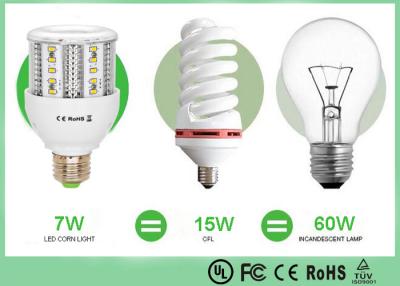 China 7W 800Lm 5000K conduziu a ampola do milho, lâmpada de alumínio DC12/24V do milho do diodo emissor de luz da aleta à venda