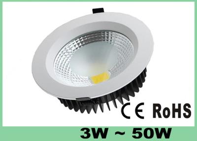 China High Power Led Downlight Dimmable 30W COB Cool White 6500K 8 Inch Down Lights AC 85V - 265V 50 / 60Hz for sale