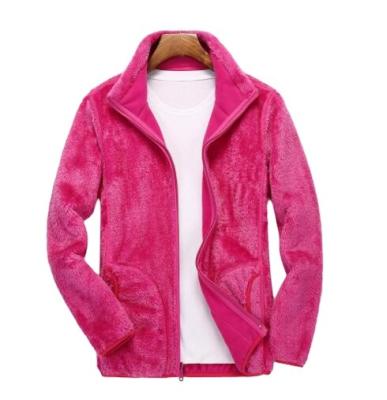 China 2022 QUICK DRY hot selling heat to thicken outerwear plus size fleece jacket men/women double side jacket for sale