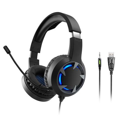 China Best Selling Headband Gaming Headset Noise Canceling 7.1 Gaming Headphones Vibration With Favorable Discount LED Light for sale