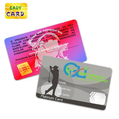 China PVC Custom Design Printing Plastic PVC Tarjetas 3D Logo Hologram Business Card for sale