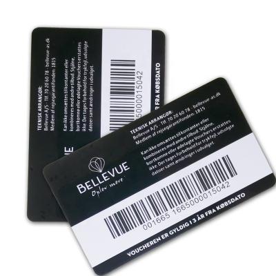 China Pvc Customized Printed Plastic Pvc Denmark Gift Voucher Barcode Gift Voucher for sale