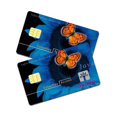 China 40K/80K Waterproof/Waterproof Plastic PVC Touch Chip JAVA Smart Card for sale