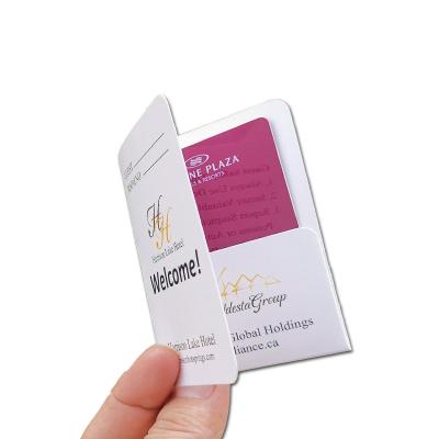 China Hotel Key Card Full Color Custom Design Printing Hotel Printing Card Envelopes Hotel Key Card Envelopes for sale