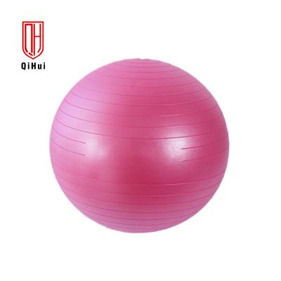 China Gymnastic Pink / Blue Exercise Ball , Weight Loss Anti Burst Exercise Ball for sale