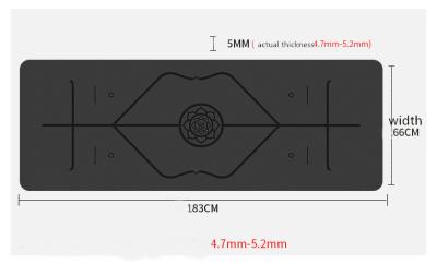 China Estera portátil de la yoga del gimnasio de la aptitud para que fácil resistente del resbalón caliente de la yoga doble en venta