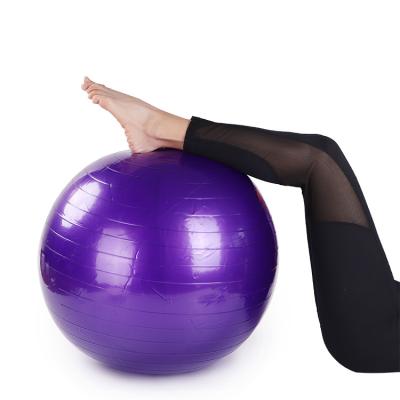 China High Stability Gym Yoga Ball Lightweight Pink / Purple / Blue / Silver Color for sale