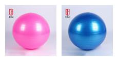 China Stable 65cm Matte Gym Yoga Ball Eco Friendly Custom Printed For Burning Fat for sale