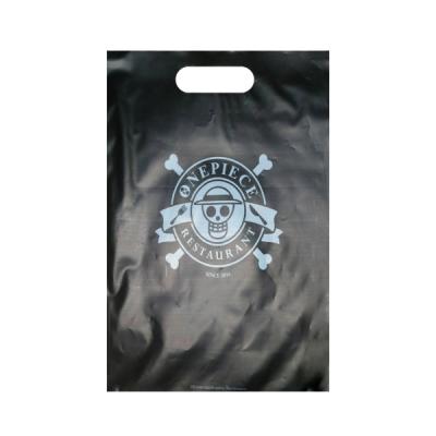 China Best Quality Custom Security MIT Logo Plastic Die Cut Handle PE Bag for sale