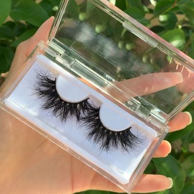 China Factory Price Natural Long Eyelash Popular False 3d Mink Lashes No Cruelty 25mm Silk Lashes With Customized Packaging Box for sale