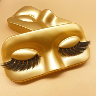 China Wholesale short full feather 3d strip wings eyelashes custom with lashboxes 3d faux mink eyelash free seller paper case for sale