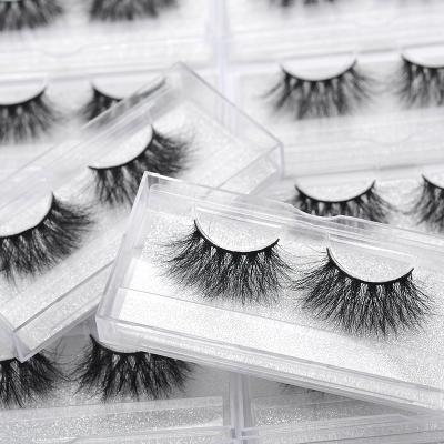 China super slim & Wholesale Soft Packing Real Bulk Custom Private Label 3D Mink Strip 25mm False Eyelashes Create Your Own Other Lashes for sale