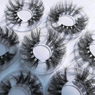 China Customed Wholesale Natural Soft Lash Boxes 5d Bottom Strip Mink Full Lashes Dramatic Mink Eyelashes Vendors 5d 25mm Mink Eyelash for sale