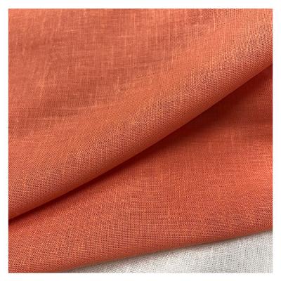 China 2021 Hot Product Pure Elasticity Linen Fabric Organic Sand-washed Fabric For Dress Linen Fabric for sale