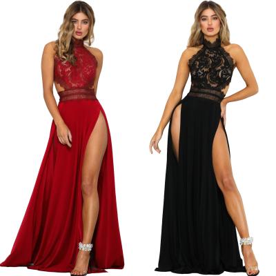 China New Fashion Anti-Static Women's Sexy Sleeveless Tulle Girls Satin Dress Maxi Dresses for sale