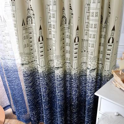 China Modern Luxury Blackout Curtain Fabric Cotton Curtain Fabric For Windows Curtain Fabric Yellow Luxury for sale